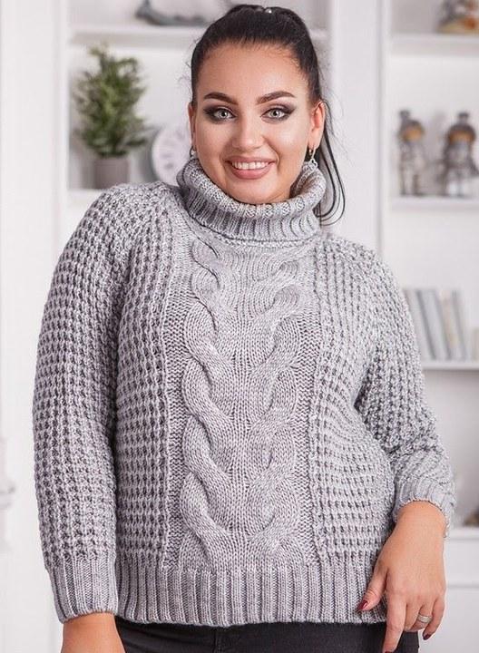 

Свитер G&M k-62628 универсальный 48-54 Размер цвет меланж