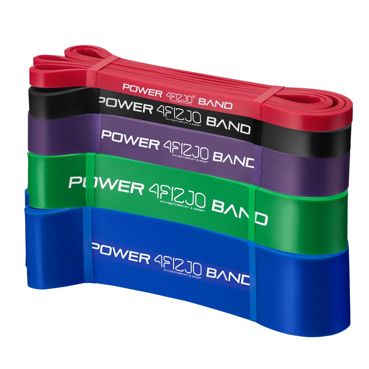 

Эспандер-петля (резинка для фитнеса и спорта) 4FIZJO Power Band 5 шт 6-46 кг 4FJ0001