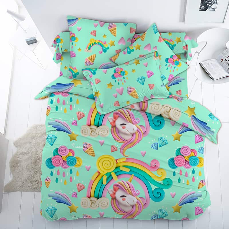 

Постельное белье Пластилиновый мир CottonTwill 150х220 см Голубой 000017542