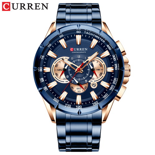 

Мужские наручные часы (8363 Blue-Cuprum) Curren 48 мм Синий 000018046
