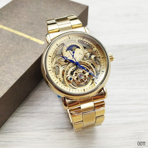 

Мужские наручные часы (8177 All Gold) Forsining 45 мм Золотой 000018026