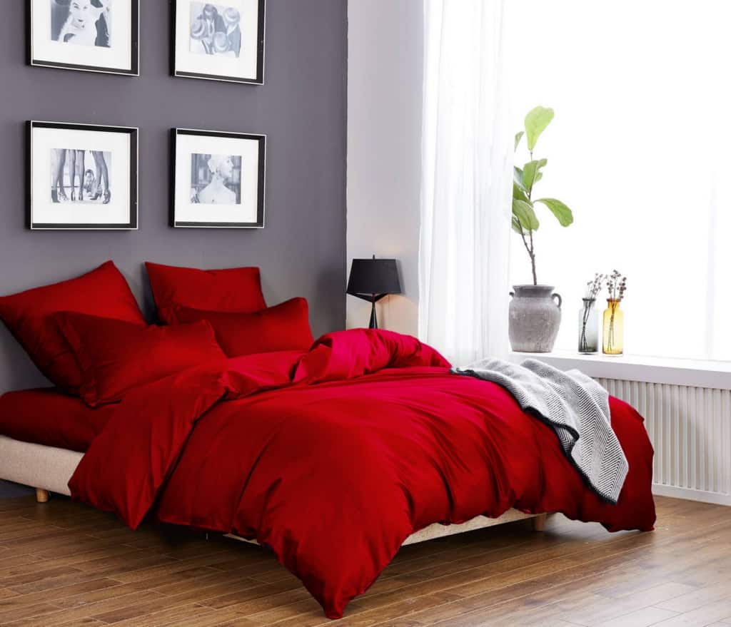 

Постельное белье сатин CottonTwill 145х215 см Красный 000017664