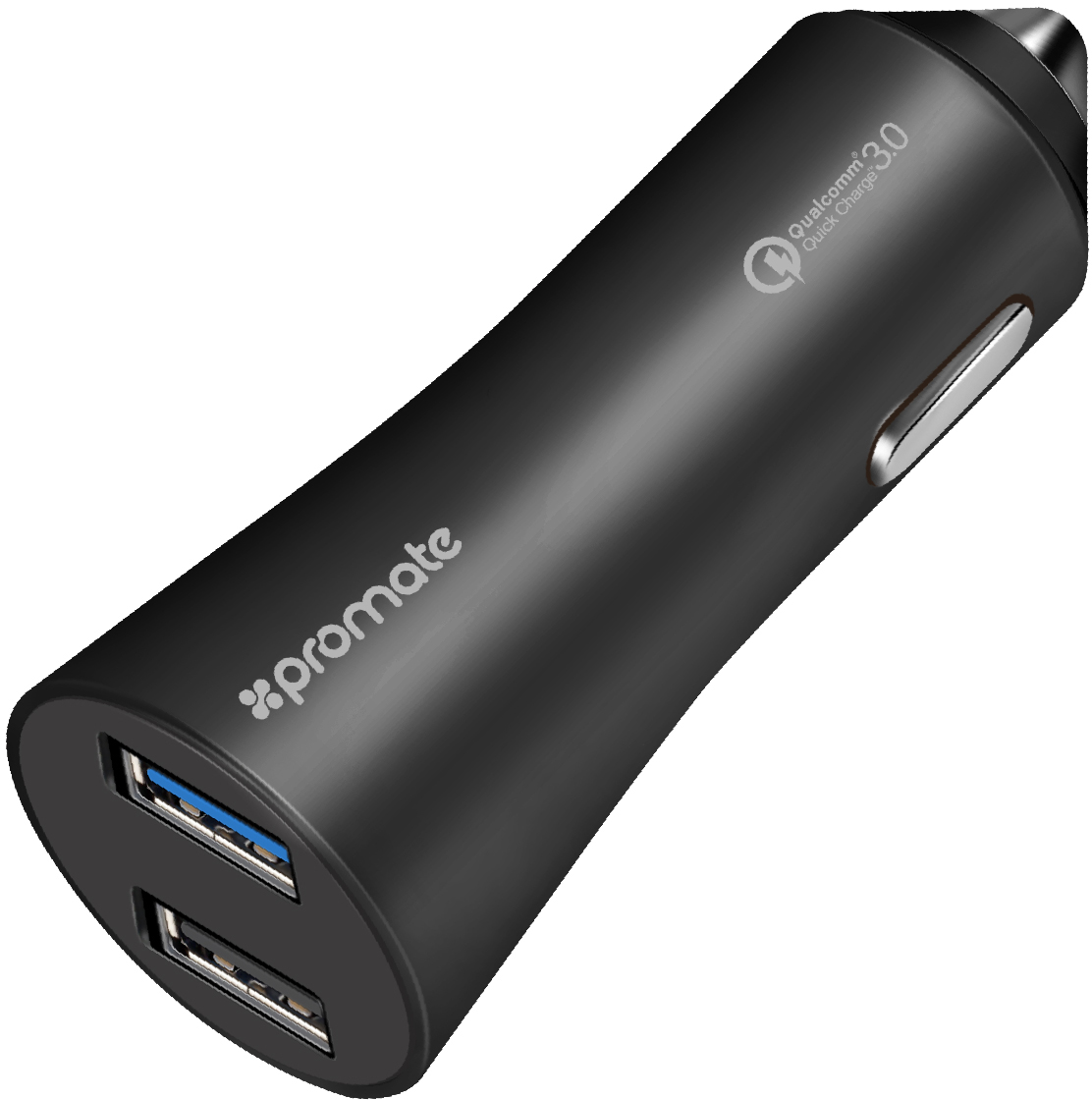 

Автомобильное зарядное устройство Promate Robust-QC3 30 Вт USB QC 3.0 + USB 2.4 A Black (robust-qc3.black)