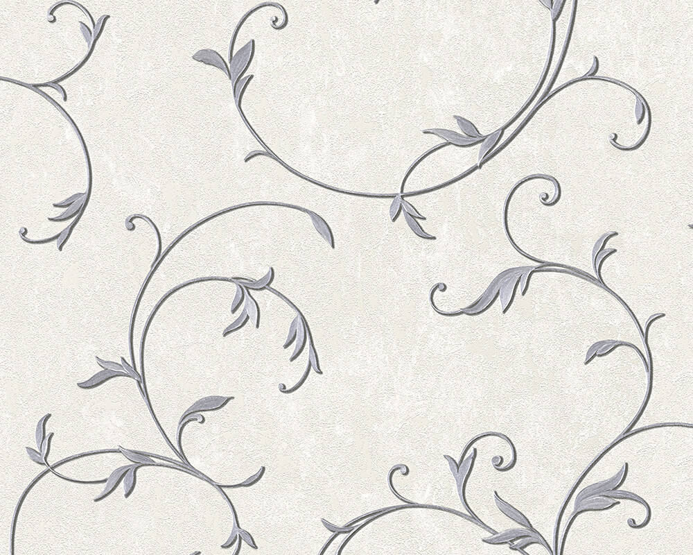 

Обои виниловые на флизелиновой основе шелкография AS Creation Romantico 30418-1 вензель 0,53 х 10 м