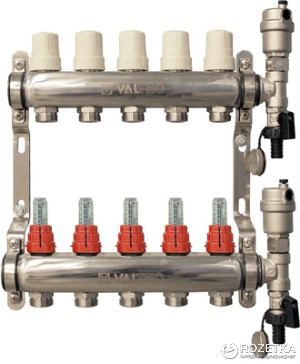 

Коллекторная группа VALTEC со встроенными расходомерами в сборе 1"х 3/4" евроконус (3 вых.) (VTc.589.EMNX.0603)