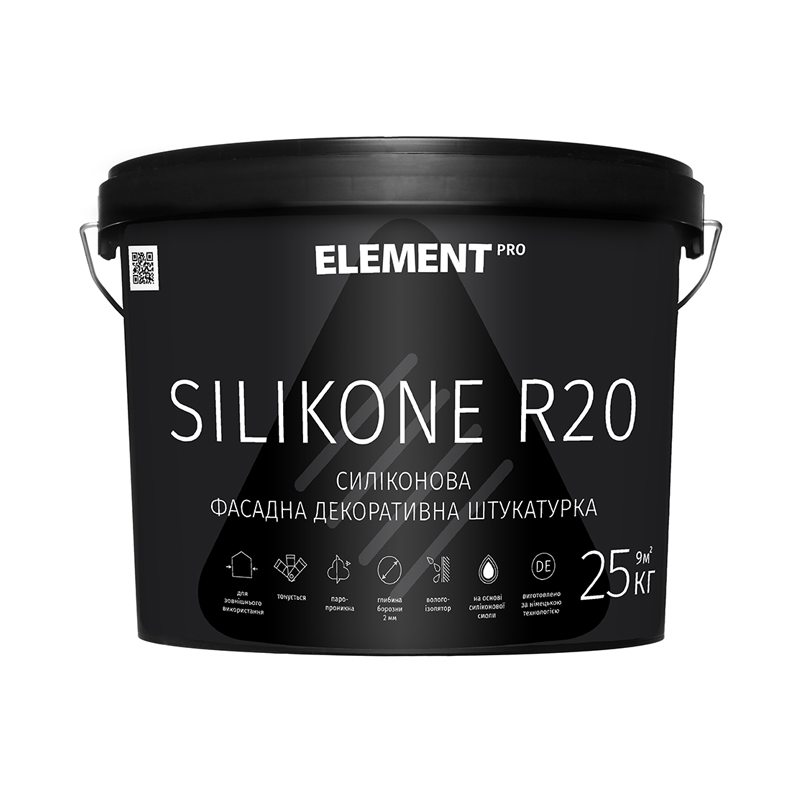 

Фасадная декоративная штукатурка SILIKONE R20 ELEMENT PRO 25 кг