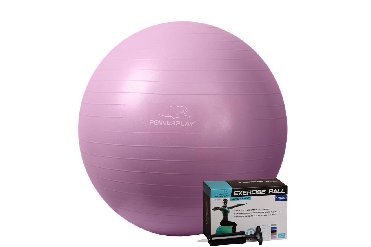 

Мяч для фитнеса PowerPlay 4001 75см Фиолетовый, насос (F_143903)