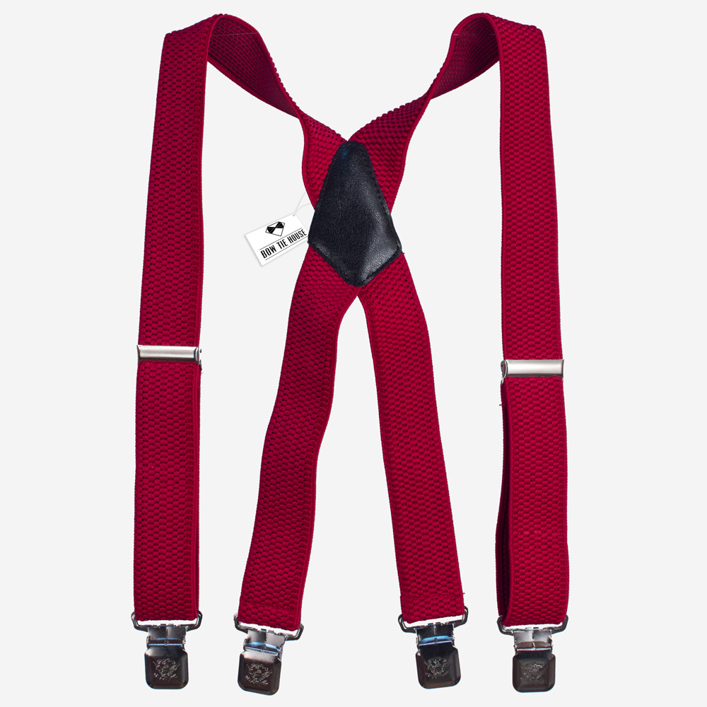 

Подтяжки Bow Tie House длинные красные мужские X4 cm 07831L