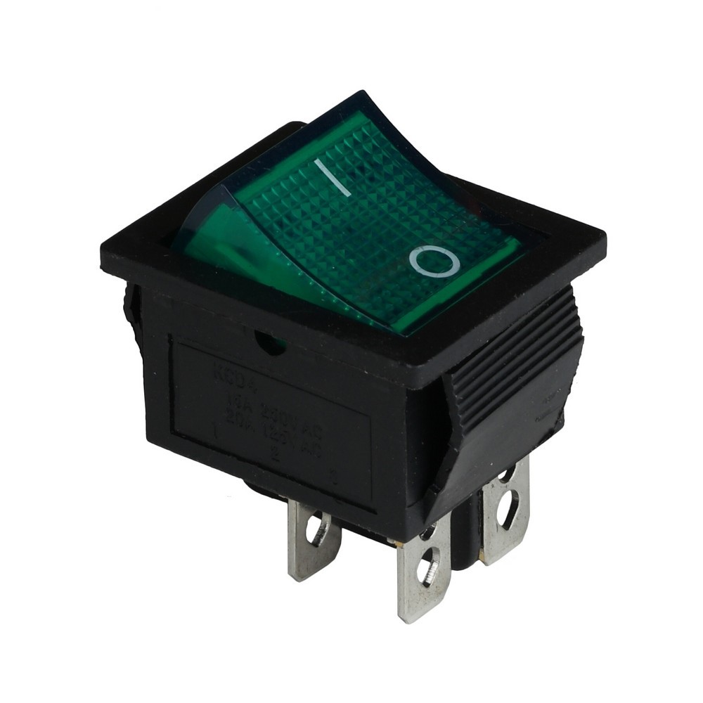 Клавишный переключатель Energio KCD2-201N Gr/Bk ON-OFF 1 клавиша с ...