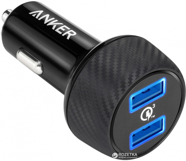 

Автомобильное зарядное устройство Anker PowerDrive+ 2 Quick Charge 3.0 V3 Black