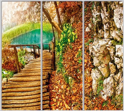 

Шкаф купе Luxe Studio Стандарт-1 Фотопечать Природа-142 2100x2000x450 трехдверный