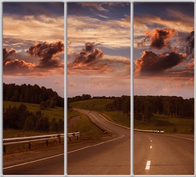 

Шкаф купе Luxe Studio Стандарт-1 Фотопечать Природа-37 2100x2200x450 трехдверный