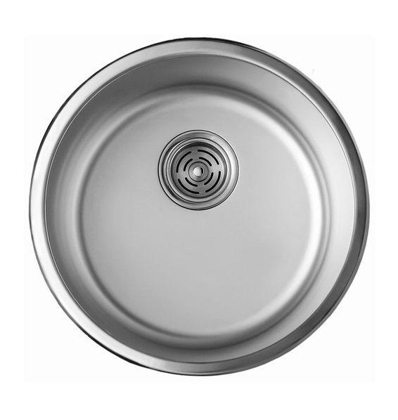 

7101 Мойка Cristal круглая врезная 420x180 SATIN