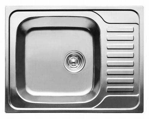 

7201 Мойка Cristal прямоугольная с полкой, врезная 580x485x180 SATIN