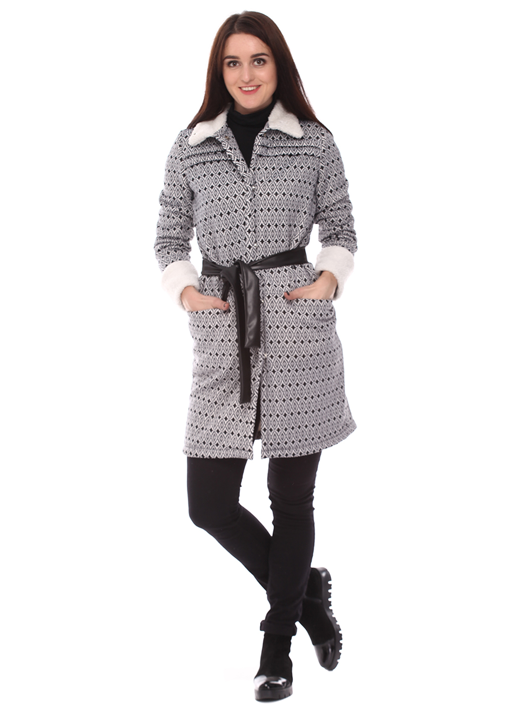 

Пальто UT PT340 1651  ромбы, Пальто UT PT340 1651 M ромбы