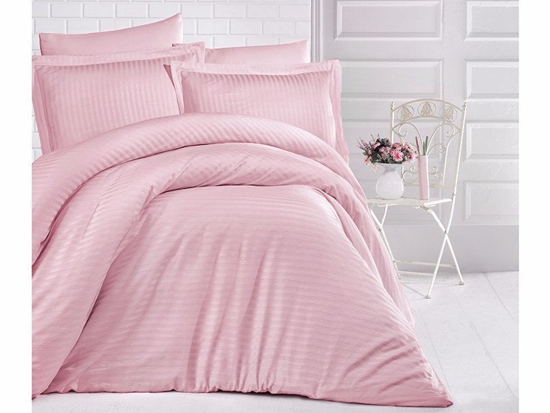 

Clasy Deluxe Saten Stripe Pudra евро