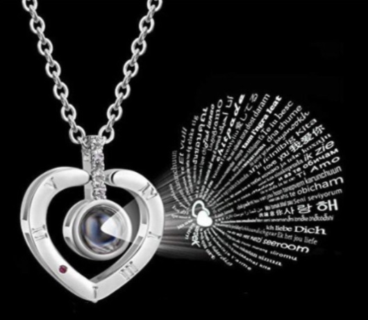 

Кулон-сердце I love You (Я Тебя Люблю) на 100 языках мира Silver (Серебристый)