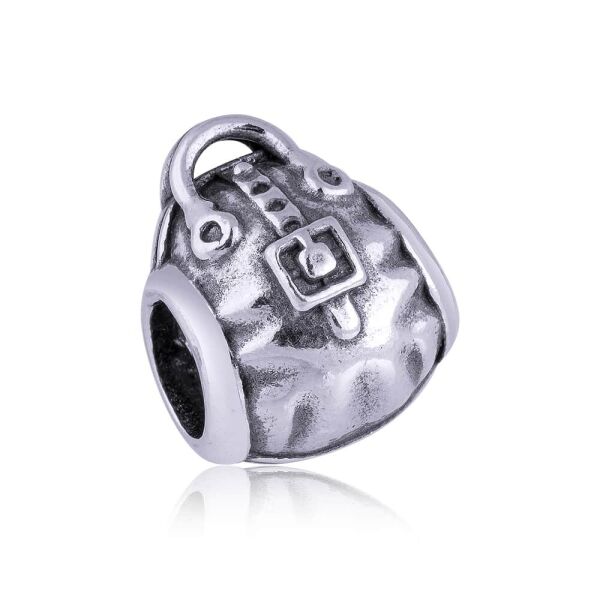 

Серебряная бусина "Handbag"