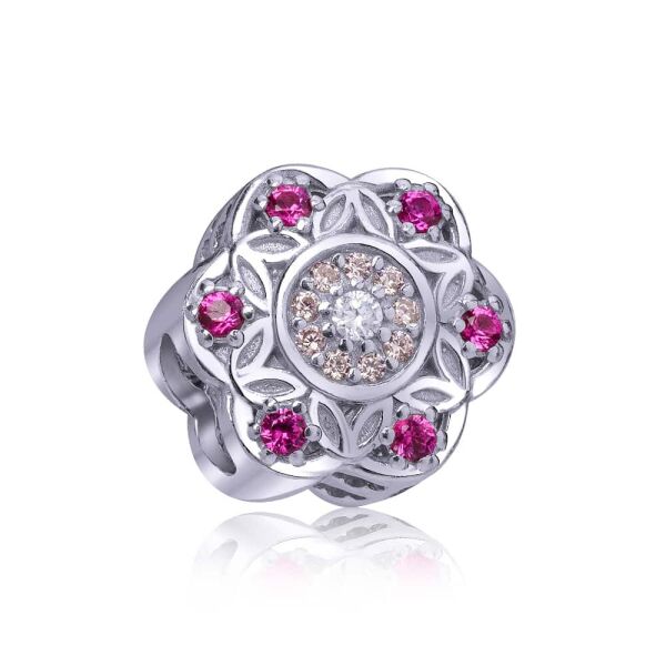

Серебряная бусина "Oriental flower"