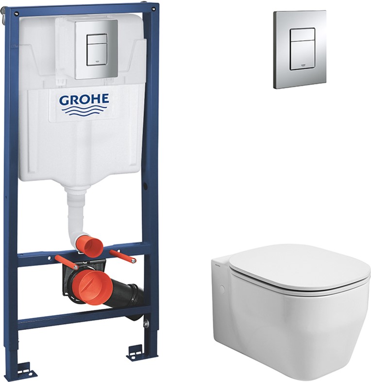 

Инсталляция GROHE Rapid SL 38772001 + унитаз AZZURRA Glaze GLZ100B1/SOSK с сиденьем SoftClose GLZ1800/F дюропласт