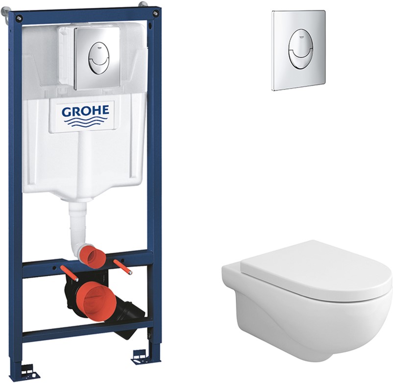 

Инсталляция GROHE Rapid SL 38721001 + унитаз AZZURRA Nuvola NUV100EB1/SOSK с сиденьем SoftClose NUV1800/F дюропласт
