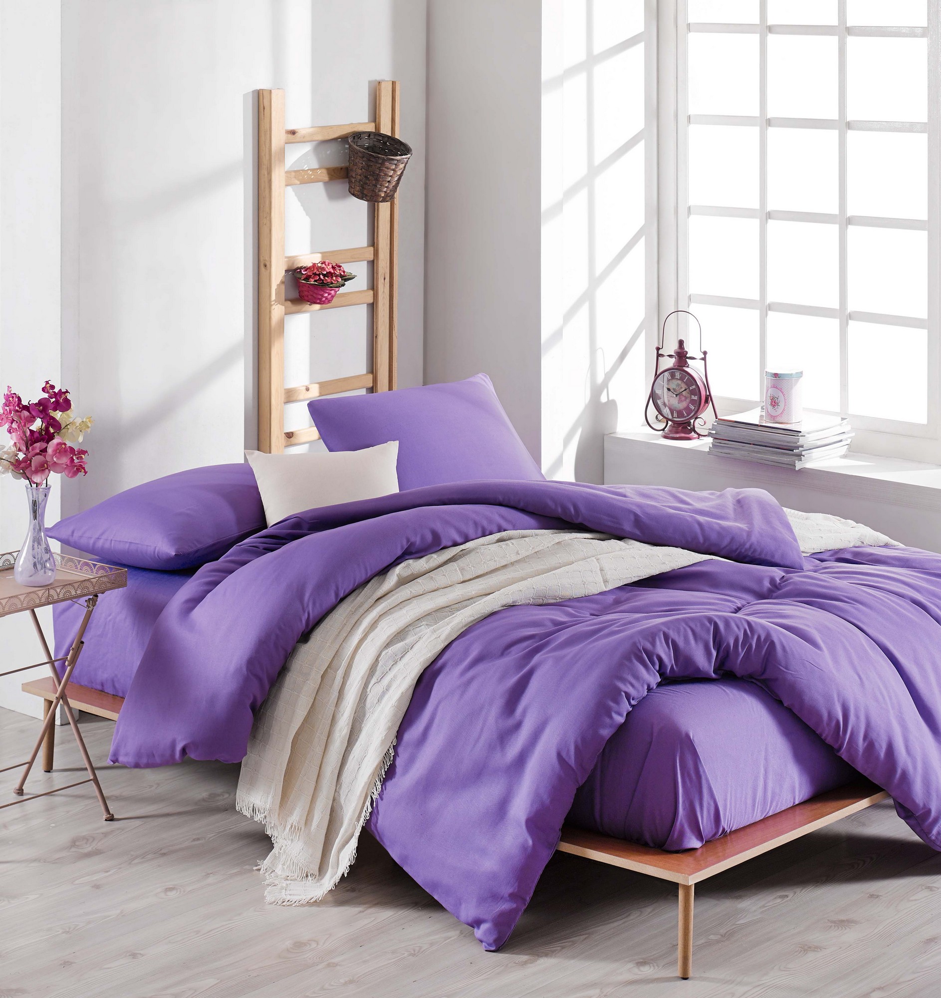 

Комплект постельного белья EnLora Home Фиолетовый