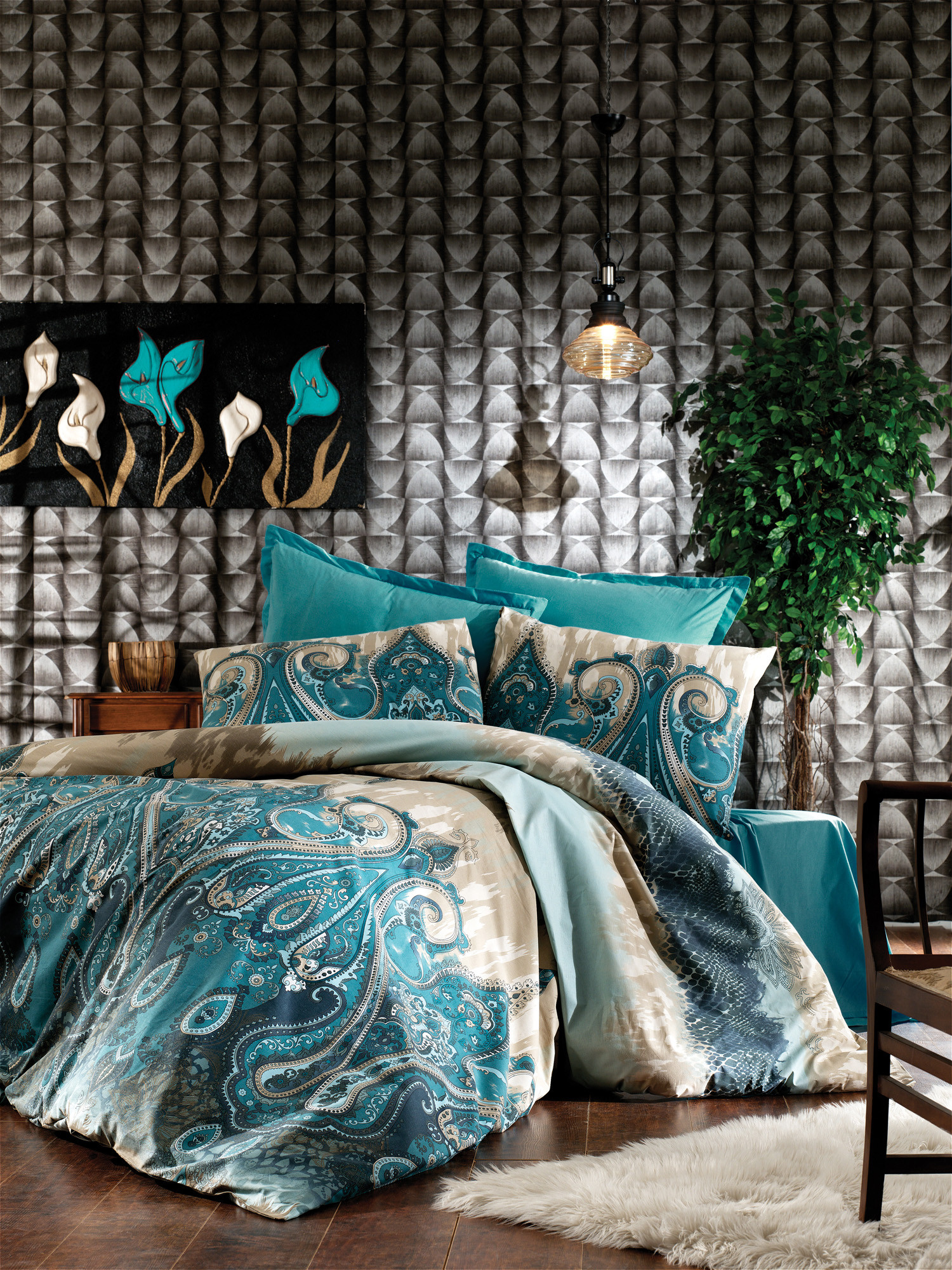 

Комплект постельного белья ранфорс EnLora Home Мульти