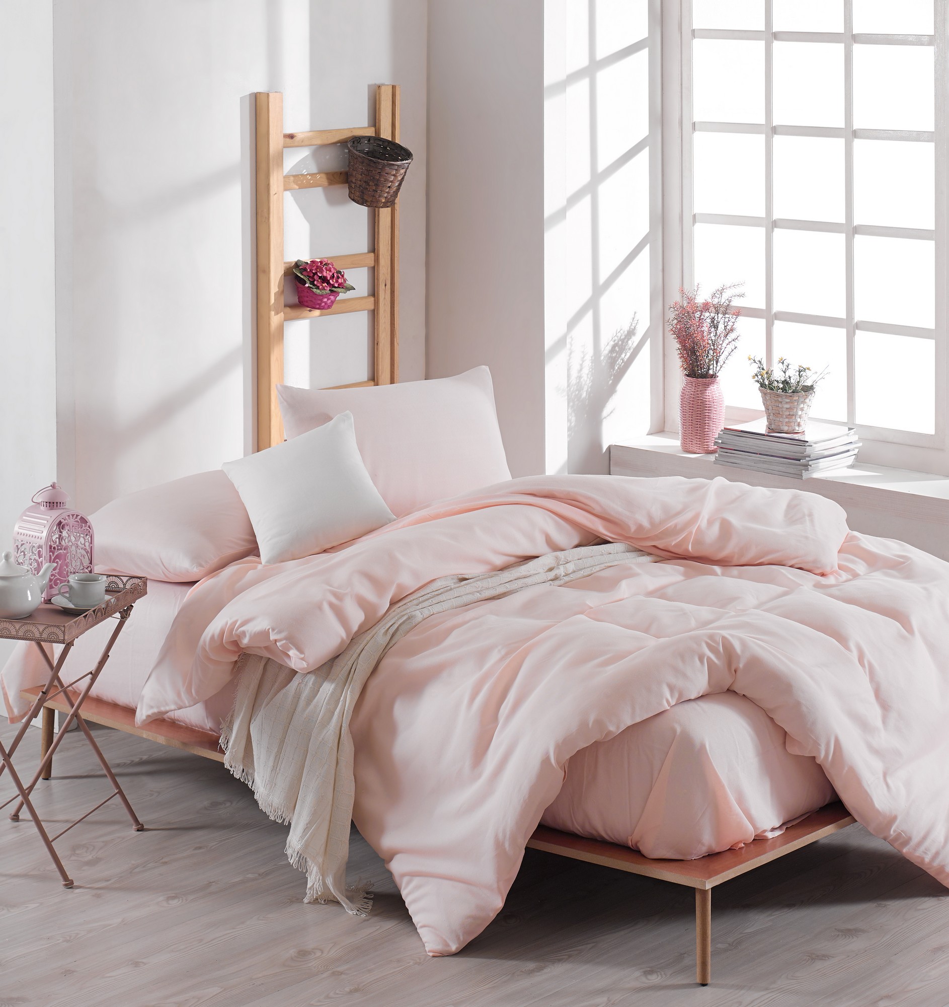 

Комплект постельного белья EnLora Home Розовый