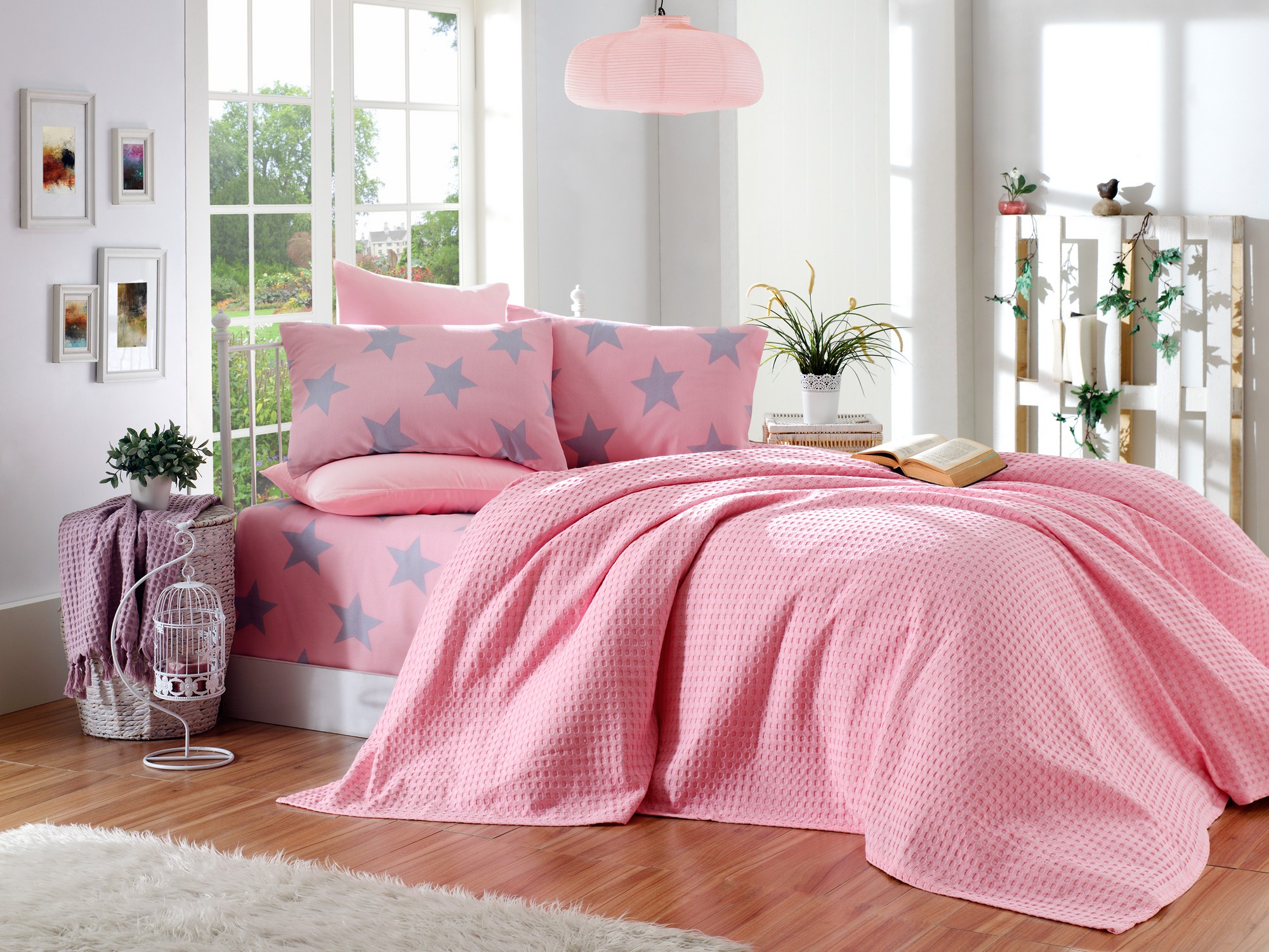 

Комплект постельного белья EnLora Home Пинк