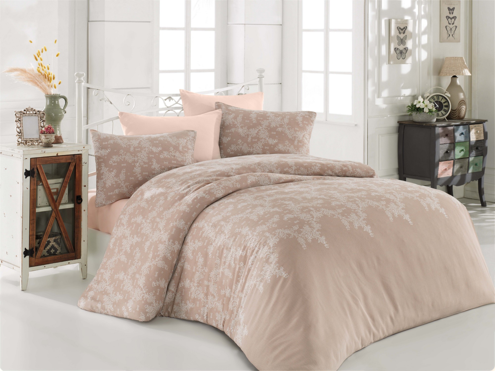 

Комплект постельного белья EnLora Home Бежевый