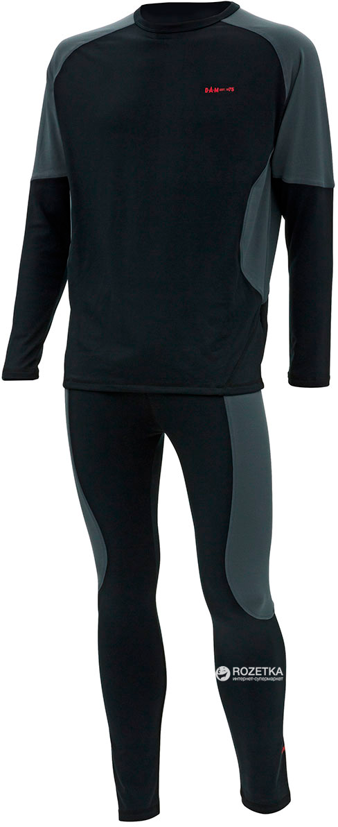 

Комплект мужского термобелья DAM Technical Underwear M Серо-черный