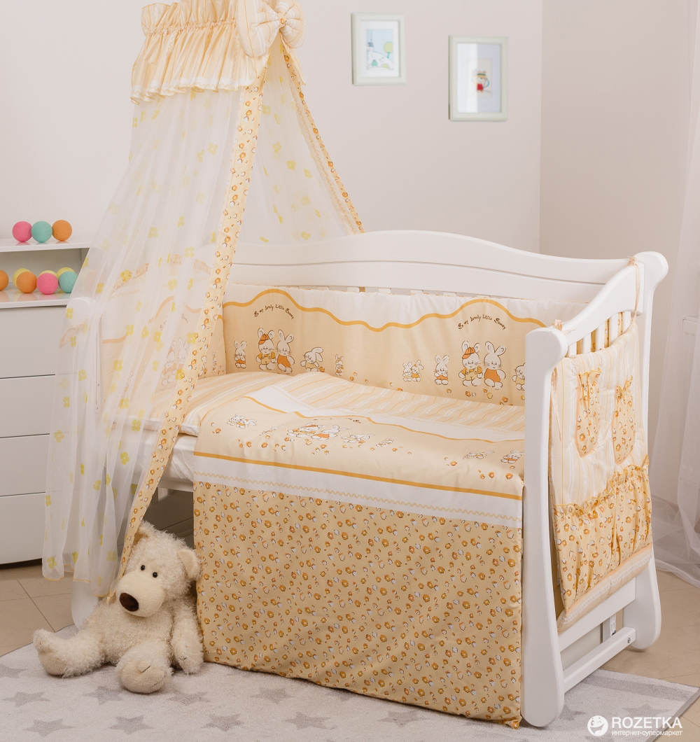 

Комплект постельного белья Twins Comfort С-023 Зайчики на полосках 90x120 (4934)