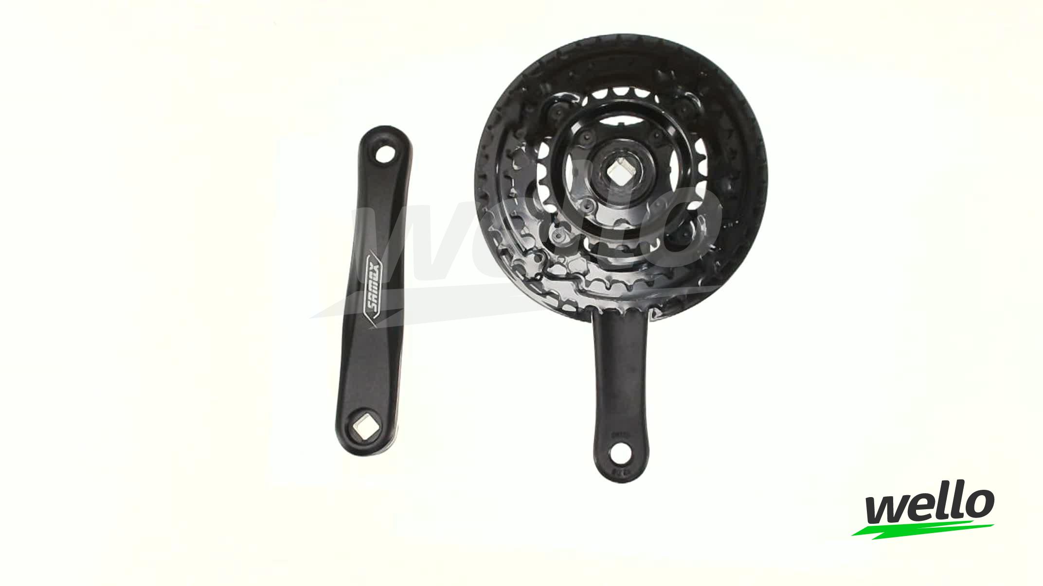 Звезды велосипедные (передние) 24/34/42T (+2 шатуна L-170mm, квадрат ...