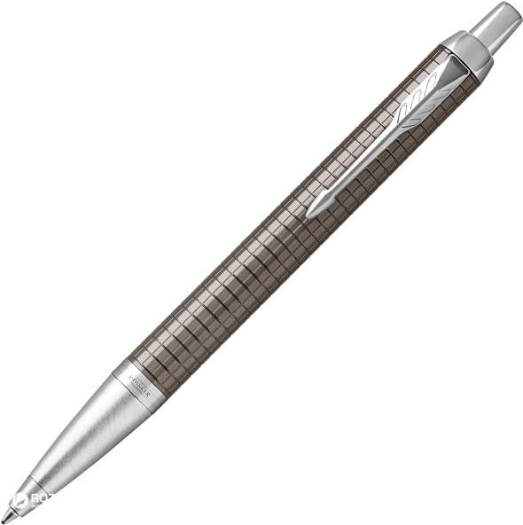 

Ручка шариковая Parker IM 17 Premium Dark Espresso Chiselled CT BP Синяя Серый корпус (24 332)