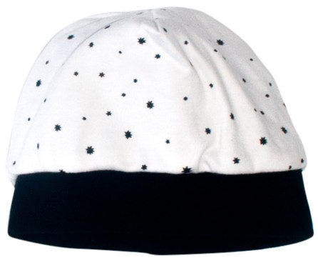 

Шапочка MISHKA Мишка Little stars звездочки белая 74 размер 35 см