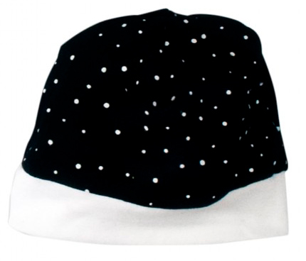 

Шапочка MISHKA Little stars, черная 62 размер 31 см