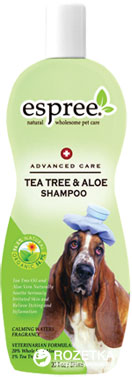 

Шампунь Espree Tea Tree & Aloe Shampoo с маслом чайного дерева для собак 591 мл