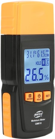 

Вологомір деревини + Термогігрометри Benetech GM610