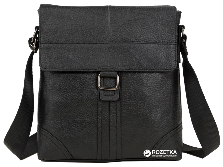 

Мужская кожаная сумка Tiding Bag M38-1712A Черная