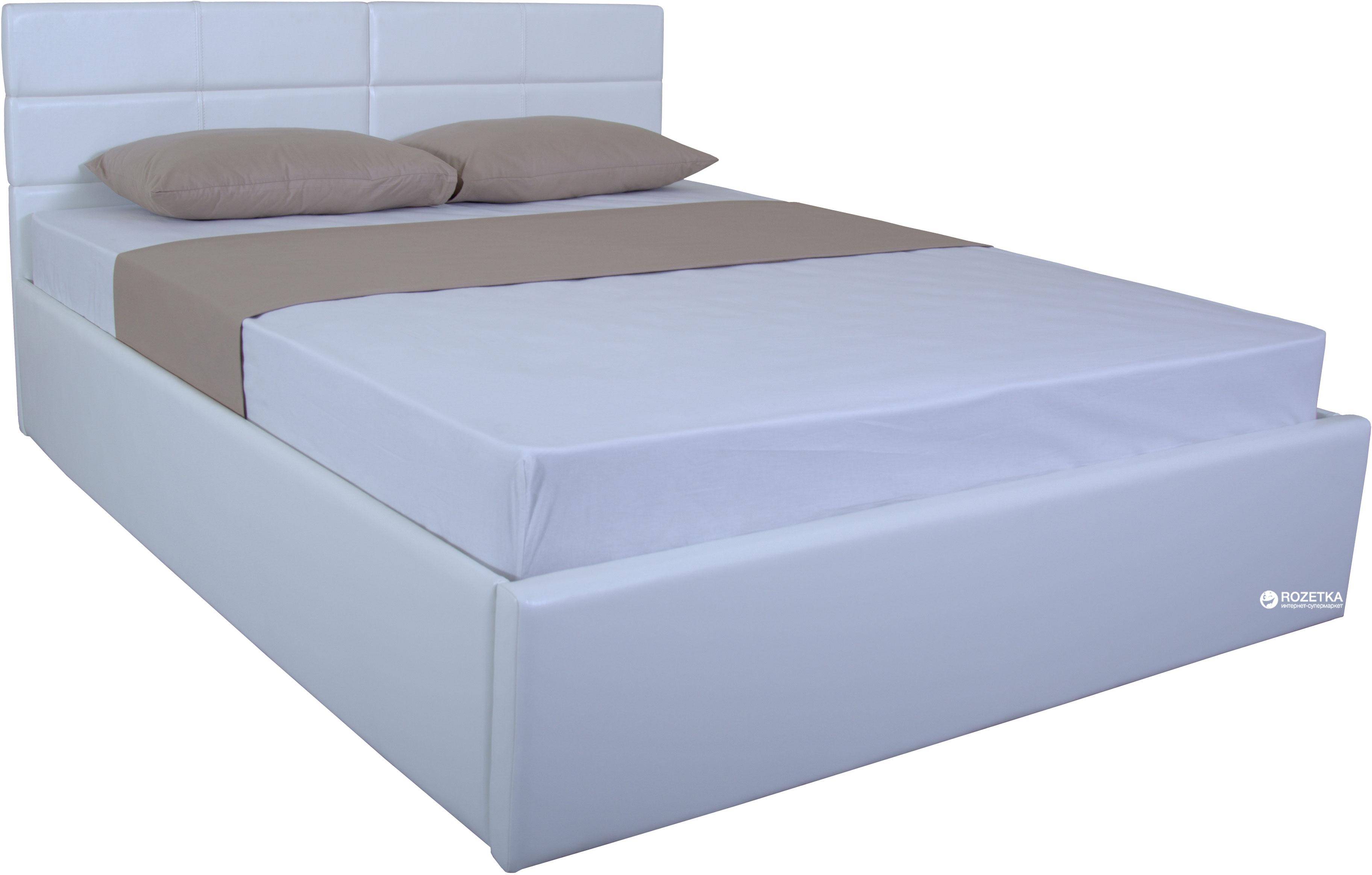Акція на Двуспальная кровать Eagle Laguna Lift 160 x 200 White (E2288) від Rozetka UA