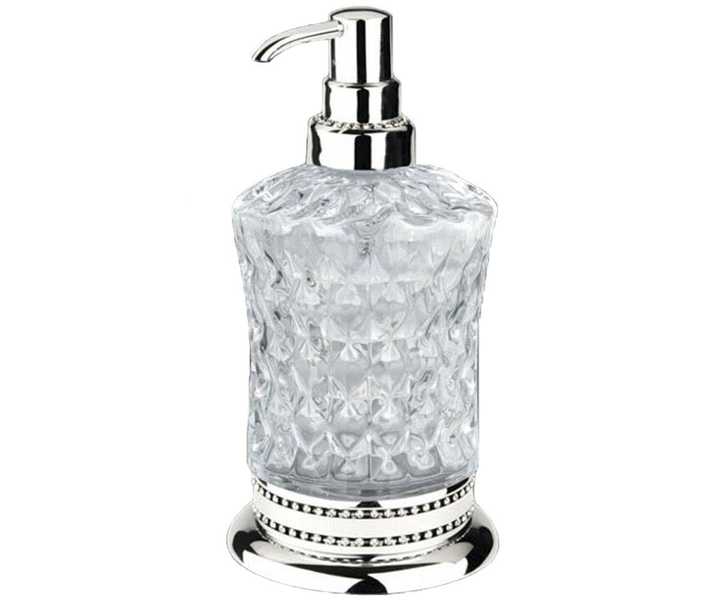 

Дозатор мыла Kugu Versace Freestand Glass 830C, хром+стекло(830C)