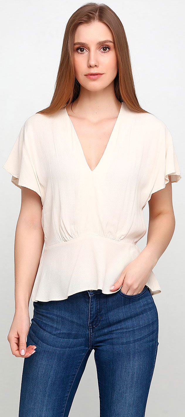 

Блузка H&M 76371437 34 Бежевая