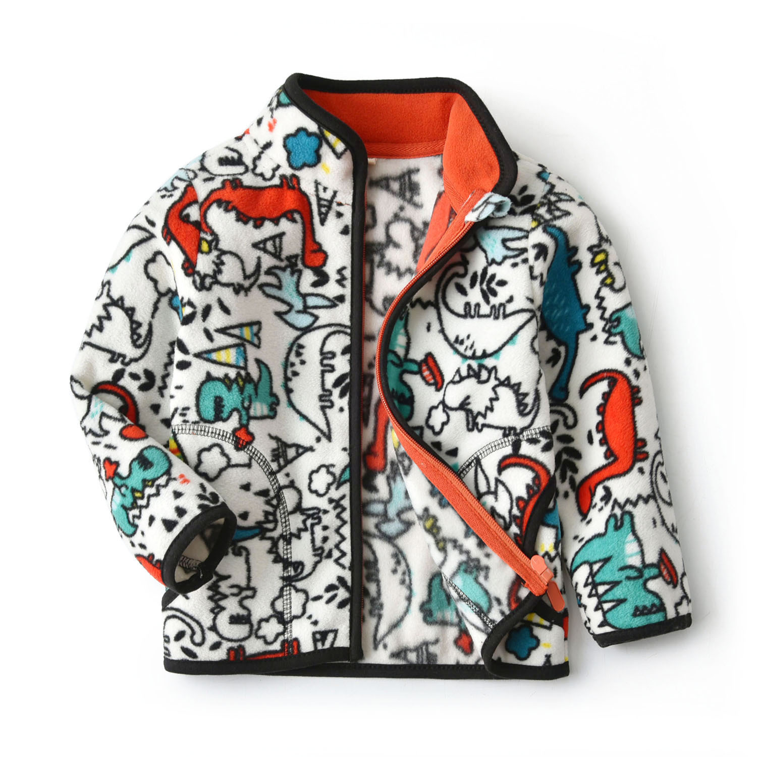 

Кофта детская флисовая Мир динозавров Berni Kids (140) Белый