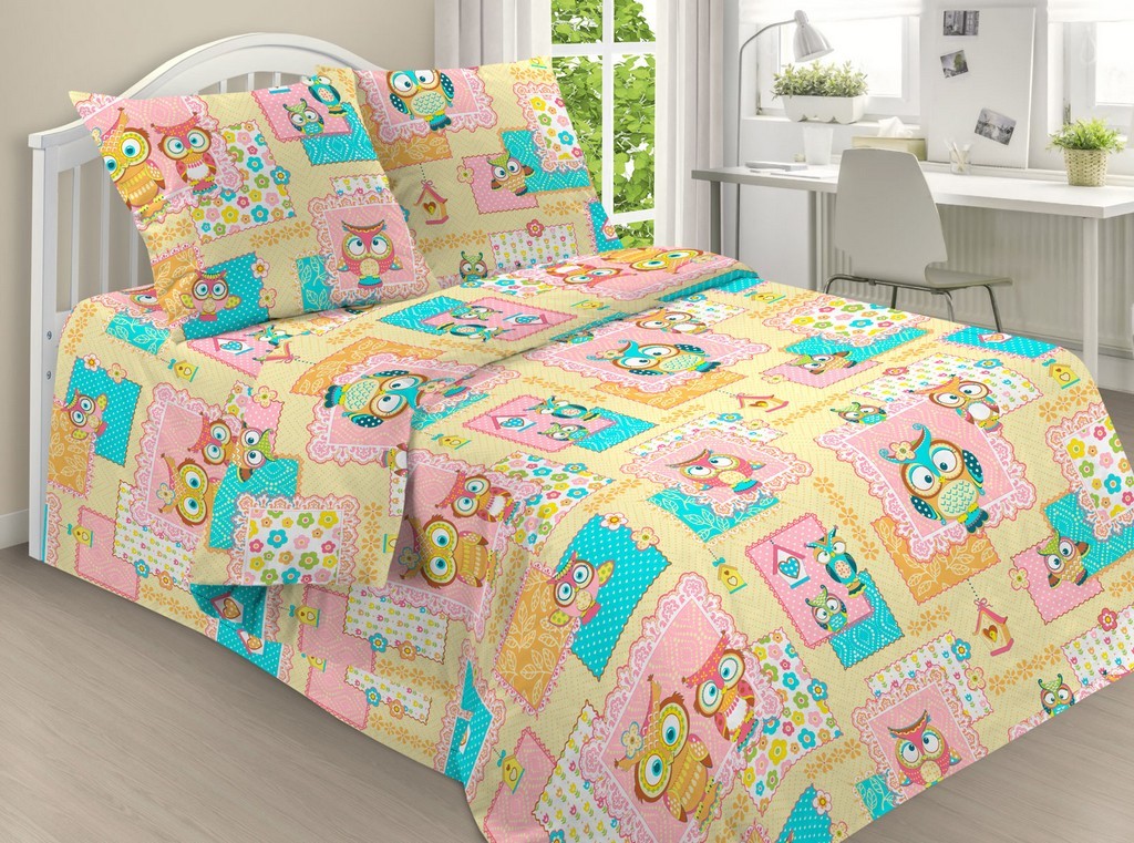 

Постельное белье Совы сказочной страны CottonTwill 145х215 см Разноцветный 000018276