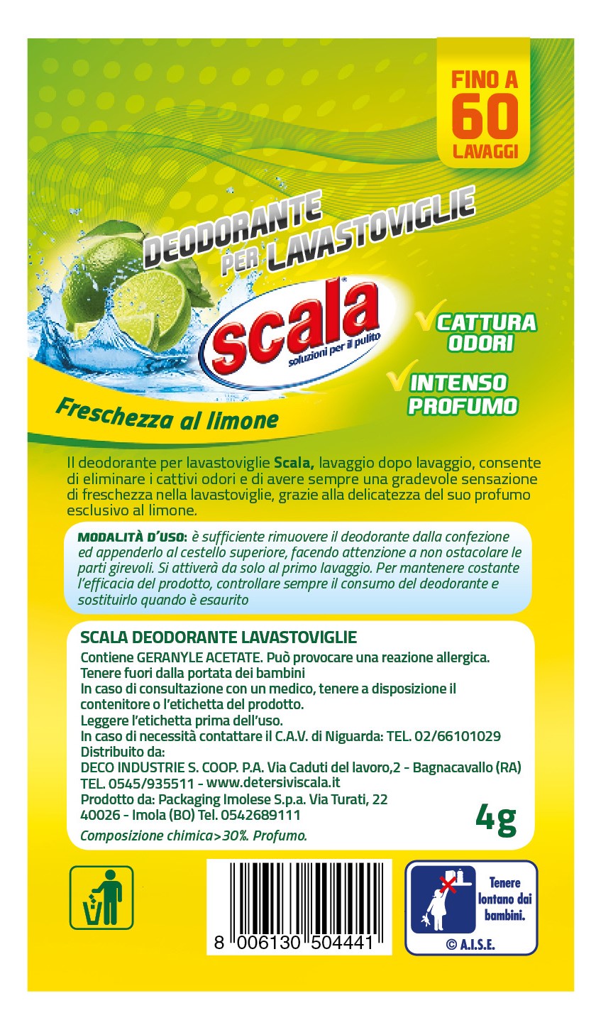 Scala Deodorante Lavastoviglie