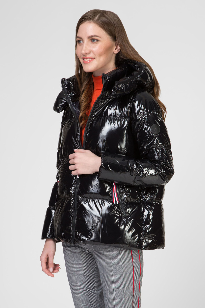 Женский черный пуховик PALMER GLOSSY DOWN Tommy Hilfiger S WW0WW25753 ...