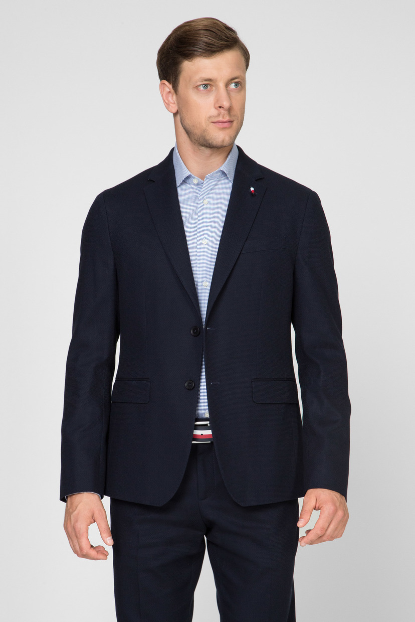 

Мужской темно-синий пиджак FLEX COTTON SLIM FIT BLAZER Tommy Hilfiger 52 TT0TT05463