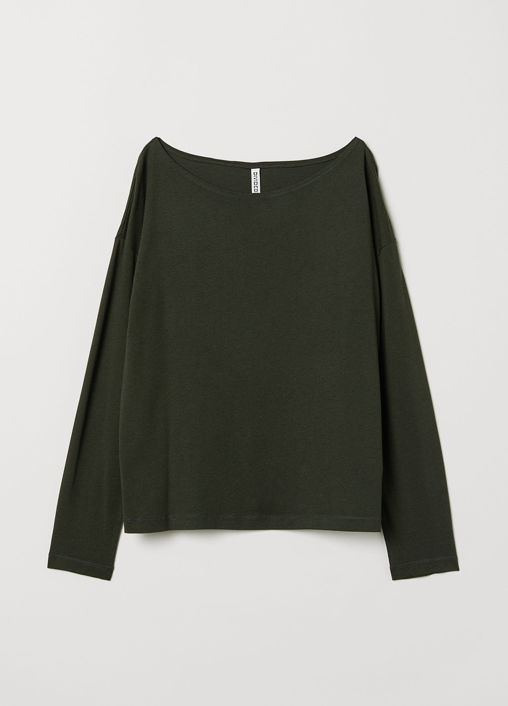 

Лонгслив H&M S Темный хаки 0682670_01