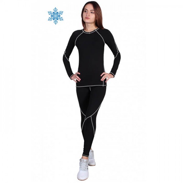 

Термобелье женское FirePower Sport Polarflis-Stretch (S) Черное с белым