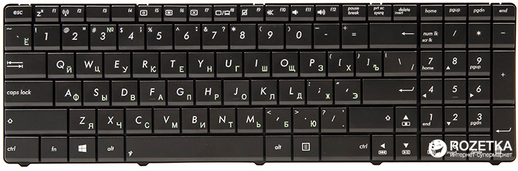 

Клавіатура для ноутбука PowerPlant Asus A52, K52, X54, N53, N61, N73 (N53 version)